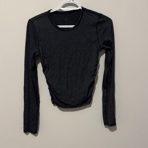 lululemon athletica Dark Grey Long-Sleeve Crewneck Top